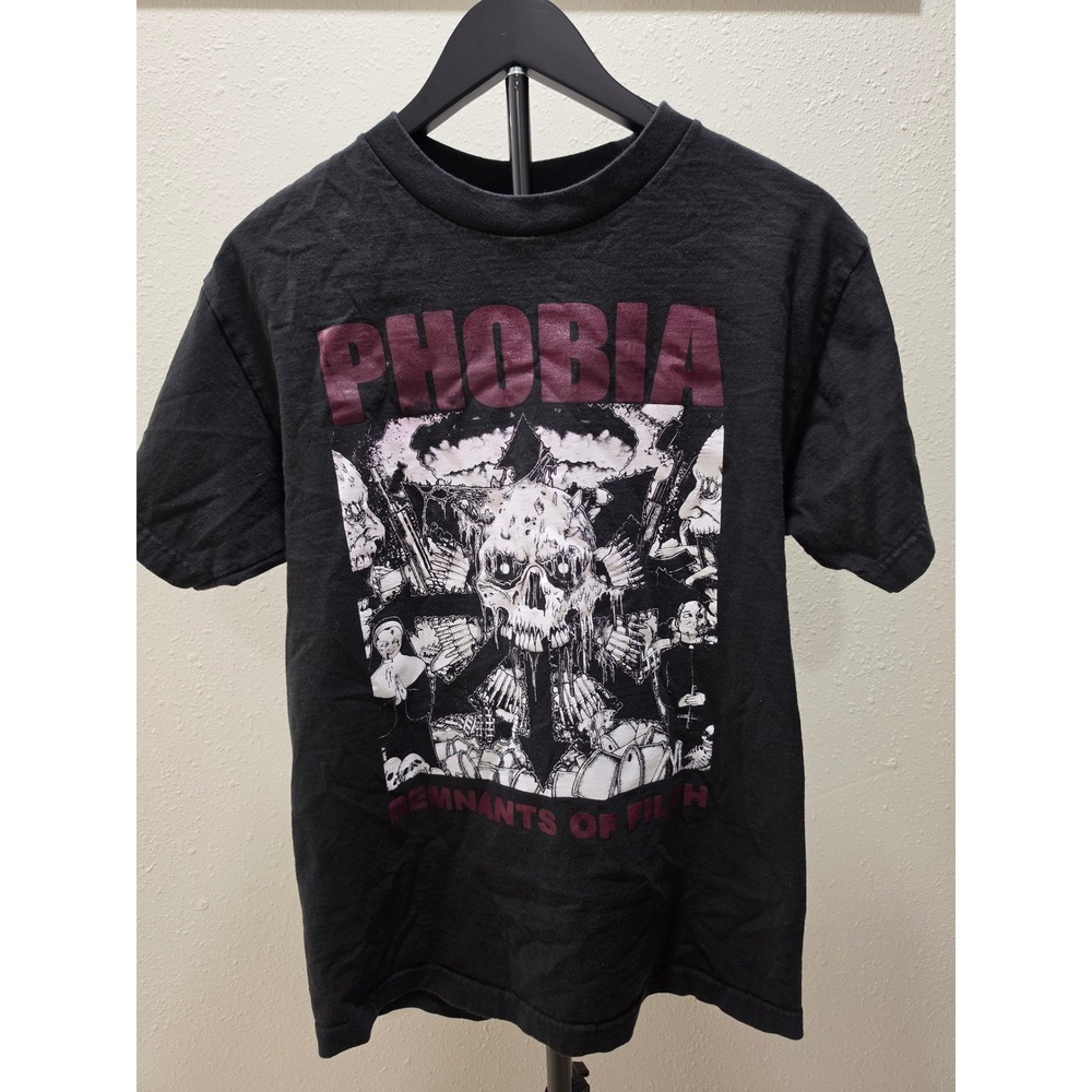 Phobia Remnants of Filth Band T-Shirt Mens Medium Black TeeStyled Heavyweight
